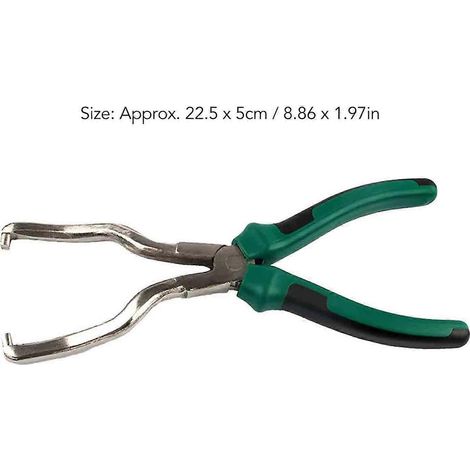Pince universelle en acier, ergonomique, pour conduites de carburant, outil de déconnexion efficace pour colliers de serrage de tuyaux d'essence, verte (1/5)