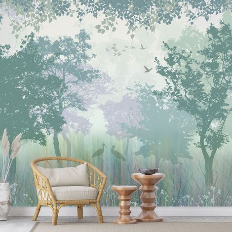 Papier peint panoramique - Forêt - 130 cm x 81 cm (1/4)