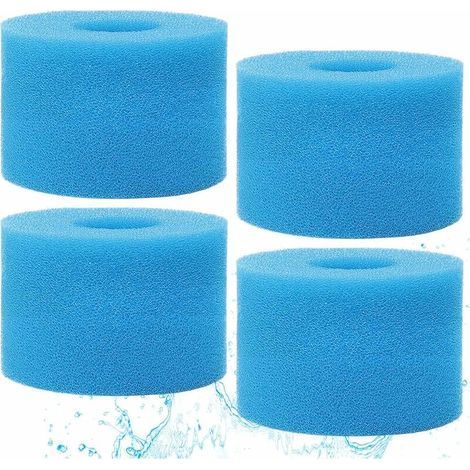 Lot de 4 cartouches filtrantes en mousse pour Intex de type S1, cartouche de filtre en mousse pour Intex Pure Spa, cartouche de mousse éponge pour type S1 (1/5)