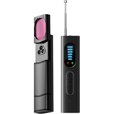 Detecteur Camera Cachee - Detecteur RF 1 MHz a 6,5 GHz - Detection Infrarouge Magnetique Sonore Et Mouvement - Pour Voyages Hotels Bureaux - 1 Unite (1/5)
