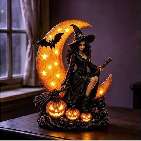 Lampe de bureau magique Halloween – idéale pour créer une ambiance effrayante lors d'une fête en intérieur (1/4)
