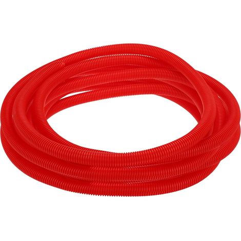 Gaine Fendue pour Câbles 1"(23mm) DI 50FT(15m) Gaine Protectrice Résistante À La Chaleur Et Au Froid -40F À 257F Conduit Flexible en Plastique Protecteur De Câbles Câbles, Rouge (1/5)