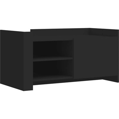 Maison Exclusive - Couchtisch Schwarz 100x50x50 cm Holzwerkstoff