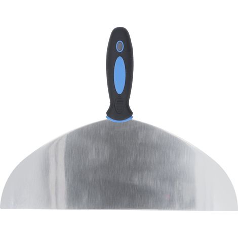 Grattoir à mastic en acier inoxydable pour papier peint, peinture, autocollants et plâtre, avec trou de suspension pour la réparation des cloisons sèches, 30 cm (12 pouces).