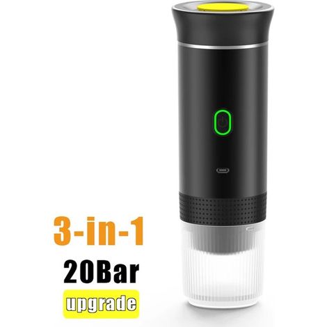 Cafetière électrique - noir - Sans fil - Machine à café - Capsule - Voyage - Voiture - Portable (1/5)