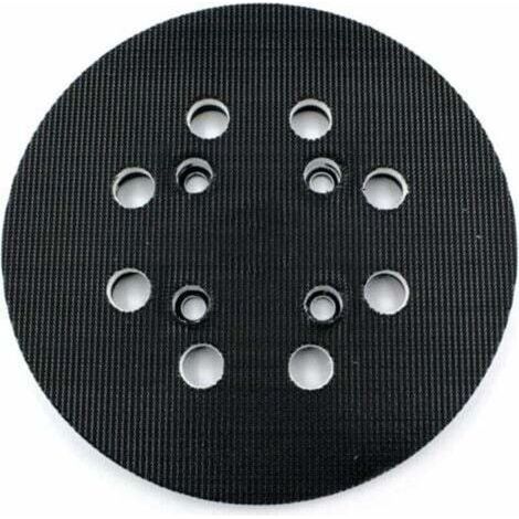 Plateau de ponçage 125 mm – Finition moyenne pour ponceuses excentriques Bosch – Compatible avec disques abrasifs Velcro 8 trous
