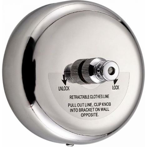 Tendedero de ropa telescópico redondo de acero inoxidable 304, cuerda de nailon de 2,8 m, adecuado para baño, jardín, balcón, etc. (1/5)