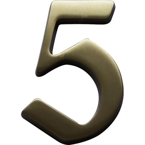 Alpertec Hausnummer 5 Bronze Hausnummern Hausnummerschild