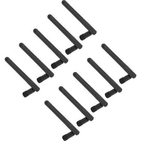 10 antennes externes omnidirectionnelles à gain élevé, rotatives et réglables, avec connecteur SMA mâle à broches internes. (1/5)