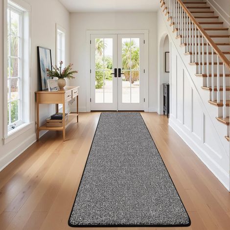Tapis de Couloir, 60 x 240 cm Tapis Hall d Entrée Interieur Long Tapis de Sol Cuisine Antidérapant Absorbant Devant Evier Tapis de Passage Long pour Couloir, Cuisine, Entrée, Chambre (1/5)