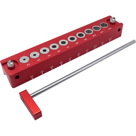Irovami Guide perçage bois alu 45° – Douilles 3-12mm, terrasses – Idéal pour menuiserie, terrasse, atelier (1/5)