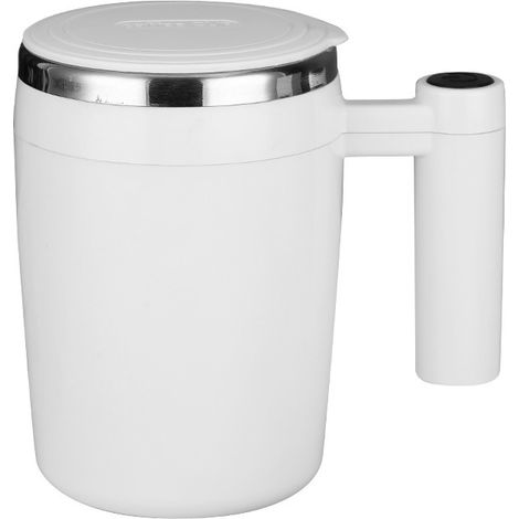 Wiederaufladbarer 380-ml-Mixbecher, Innenschüssel aus Edelstahl, 7000 U/min, ideal für Kaffee und Getränke, Lithiumbatterie, PP-Gehäuse, weiße Farbe. (1/5)