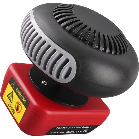 Chauffage sans fil sur batterie compatible 48-11-1835 200W 2 modes 55-85°C rotation 360° avec 2 ports USB 2A pour garage camping (1/5)