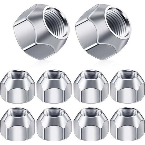 Set di 10 copridadi per ruote auto. Accessorio leggero e robusto. Protezione pratica e design classico per pneumatici - M12
