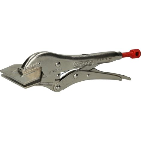 KS Tools 115.1076 Pinza a Morsetto con Ganasce Piatte, 205 mm