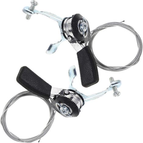3 paires de manettes de vitesses pour vélo avec câble d'accélérateur - Confortables et ergonomiques (1/5)