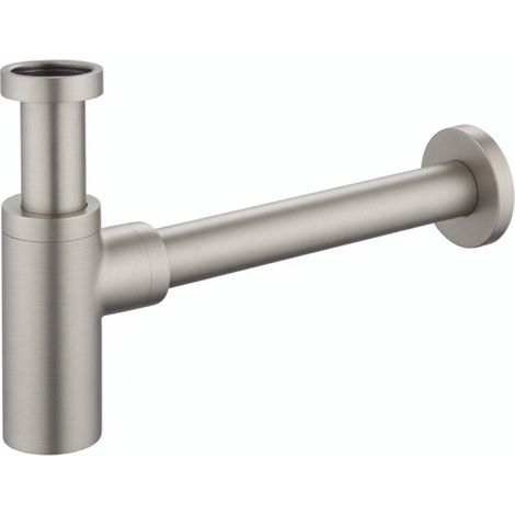 Sifone di scarico d'arredo in ottone per lavabo VENUS - Cromato Spazzolato (1/2)