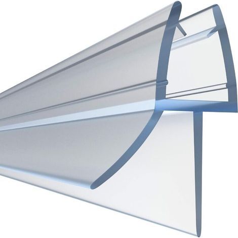 Joint Porte Douche Et Joint Cabine Douche De Qualité Supérieure 1x 70 Cm - Joint Porte De Douche En Verre 10 Mm - Joint Douche Avec Déflecteur D'eau En Caoutchouc (1/4)