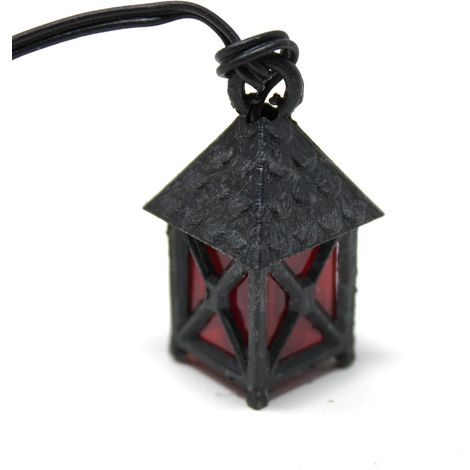 Lanterna in Plastica Luce Rossa 2,5 cm Luci per Presepe 3,5V - 11455 (1/4)