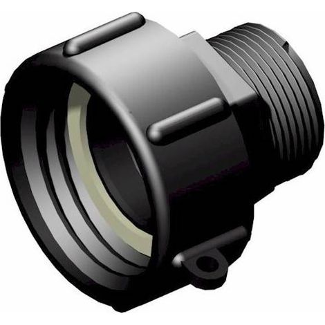 Raccord femelle 2" S60x6 - male 1-1/4" pas gaz (1/2)