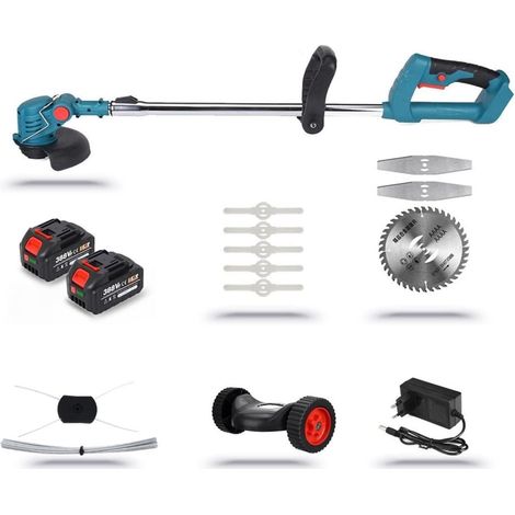 Tondeuse à Gazon électrique 1800W Tondeuse à Gazon sans Fil Taille-haie réglable élagage de Puissance de Jardin Portable (Color : 2 Battery Set, Size : F) (1/5)