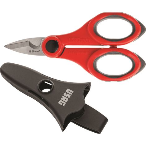 USAG 207 D FORBICI FORBICE PER ELETTRICISTA CON CUSTODIA PROFESSIONALE