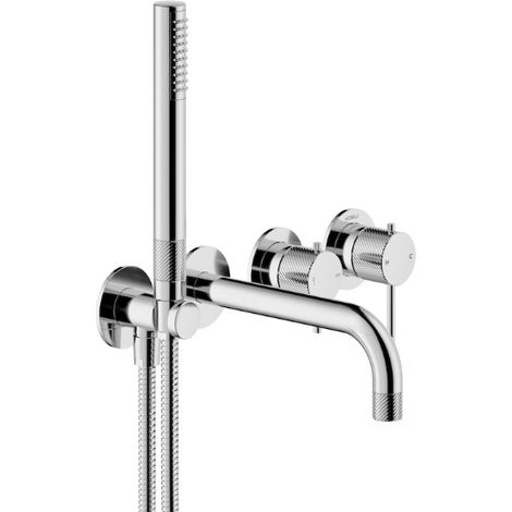 Mitigeur à encastrer avec 2 pour baignoire Nobili RESPIRO série WEBK110/91RSCR Chromé - Laiton (1/2)
