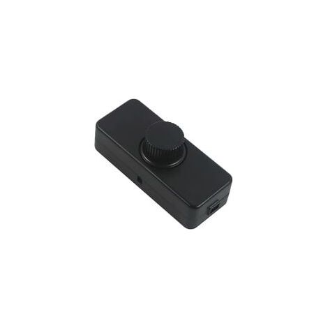 3-100W LED gradateur de bord arrière (variateur rotatif), utilisé pour LED dimmable, lampe à incandescence, lampe halogène, 220-240V, interrupteur enfichable CE, noir (1/3)