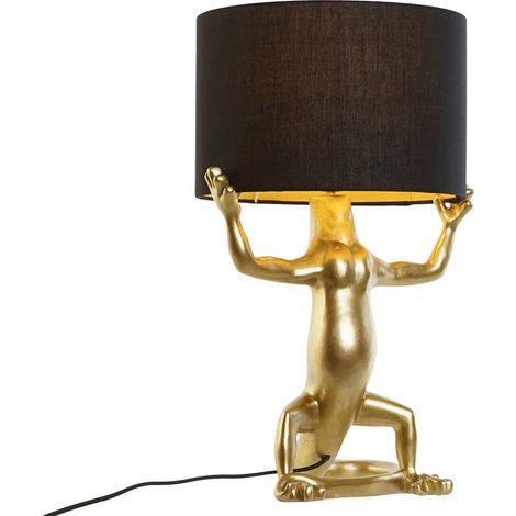 Lampe de salon lézard doré élégance et originalité - Doré avec nuances noires (1/5)