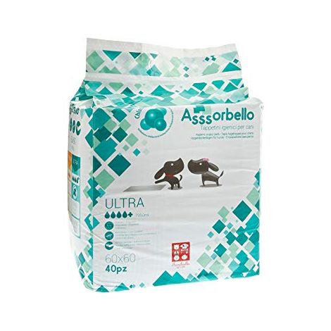 Ferribiella Dog Assorbello (60x60cm) ULTRA Tappetini Igienici Assorbenti - Ferribiella Dog Assorbello (60x60cm) ULTRA Tappetini Igienici Assorbenti - Confezione Da 50 Tappetini
