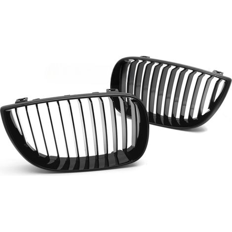 Grille de calandre avant BMW Serie 1 E87 de 2004 a 2007 Noir brillant-42670676 (1/4)