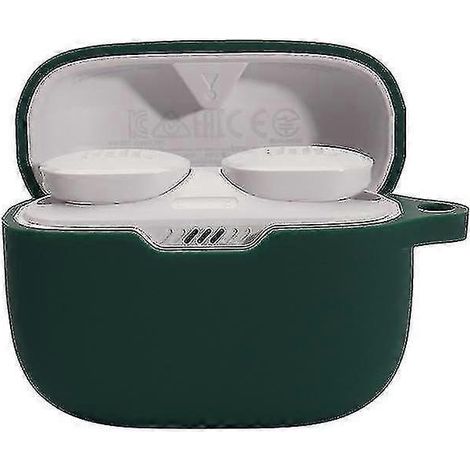Étui de protection anti-chute avec boucle anti-perte pour écouteurs Bluetooth JBL TUNE 130NC-Blackish Green (1/5)