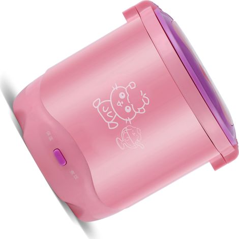 Mini cuiseur à riz portable 1.2L rose pour soupes, ragoûts et flocons d'avoine, idéal pour voyages et petites portions (1‑60 pièces) (1/5)