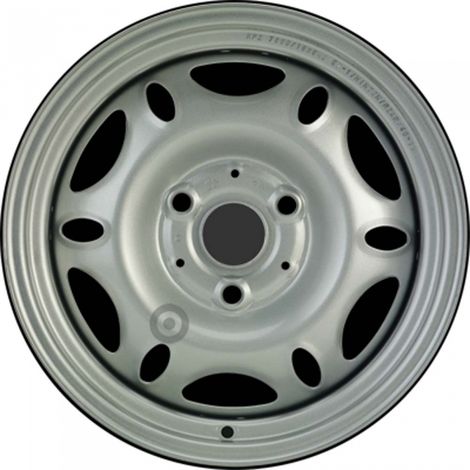 Jante tôle 15 pouces - 3 Trous - 5,5x15 3x112 ET-1 AL57 argent