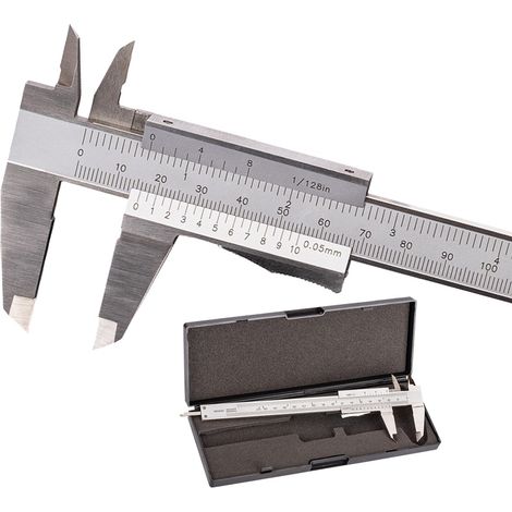 Pie de rey Calibre mecanico de acero inoxidable, 150mm