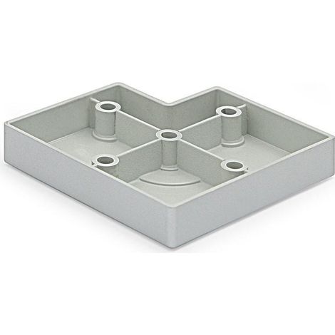 HERRAJES ALK base pata plastico 80x80 h16 ral9006 , 0UNIDADES (1/2)
