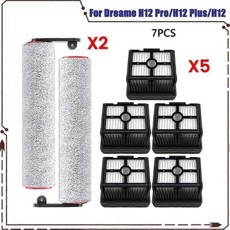 Filtre pour aspirateur brosse pour aspirateur Filtre de brosse pour aspirateur filtre de H12 Pro / H12 Plus / H12 Core Soft Brosse pièce détachée Wet Dry Aspirateur Roller HEPA Filtres (1/5)
