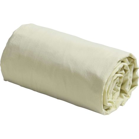 VIVARAISE - Drap housse Céleste en coton bio 200 x 140 cm - La Cerise sur le Gâteau (1/2)