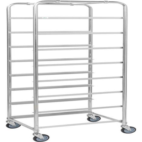 Carrello porta contenitore per 8 EUR contenitori, con freno - Kongamek KM164B