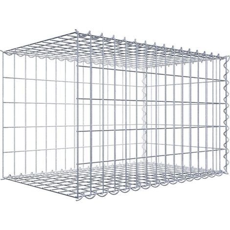 Gabiondeco - Gabion - Element de prolongation en longueur 80 cm x 50 cm x 50 cm (L x H x P). maille 5 x 10 cm. Spirale. Avert.: il manque une grille - Made in Germany (1/5)