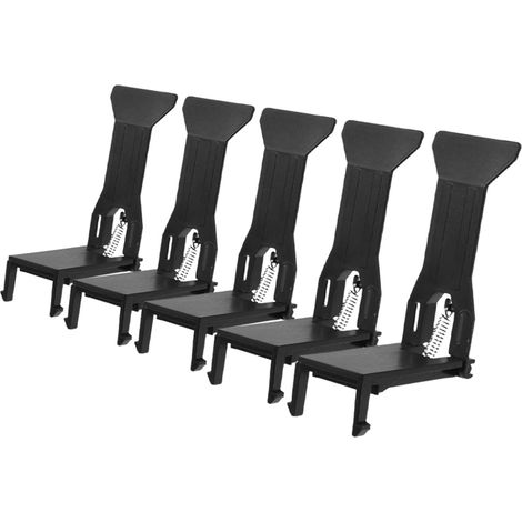Lot de 5 pinces à billets pour tiroir-caisse, rangement noires (1/5)