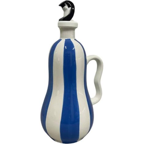 Essigspender aus Keramik, Keramik-Gewürzflasche mit Ausgießer für die Herdplatte, Blau (1/5)