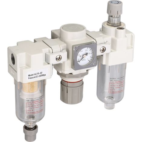 Séparateur d'huile de compresseur, boîtier en alliage d'aluminium, filtre à air G1/4 po pour outil pneumatique (1/5)