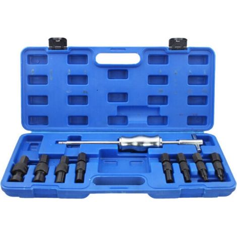 Extracteur De Roulement Intérieur Marteau à Inertie 9 pcs Ensemble d'outils d'extraction de palier à trou borgne - bleu FDC (1/5)