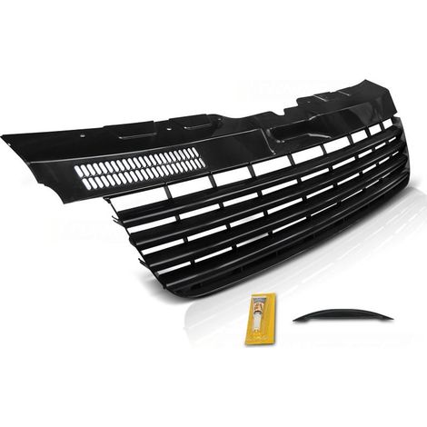 Parrilla VW T5 04-09 TRANSPORTER NEGRO BRILLO (1/3)