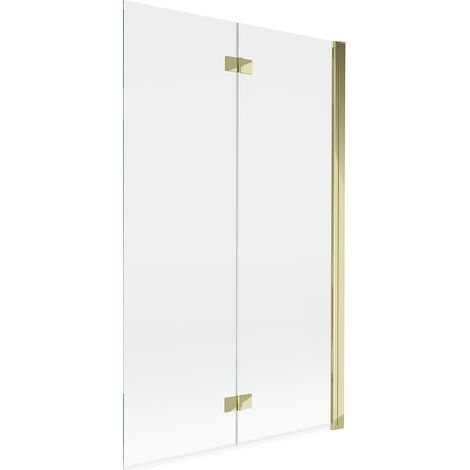 Mexen Mist mampara de ducha de 2 hojas derecha 110 x 150 cm, transparente, dorado - 8A9-110-002-50-00-P (1/5)
