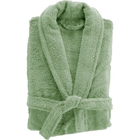 Peignoir de bain uni et coloré Vert tilleul S
