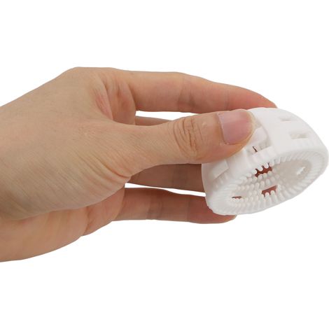 Brosse en silicone pour œufs et légumes, nettoyant multi-usages efficace pour la maison et la ferme, couleur blanche. (1/5)