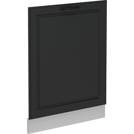 Panel frontal del lavavajillas R-Line, Antracita casa de campo, 60 cm sin encimera, Vicco