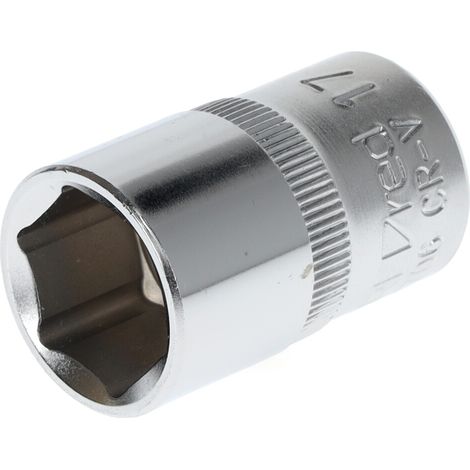 Gedore red Steckschlüsseleinsatz, Nuss, 1/2'' 12,5 mm Antrieb, 6-kant, 17 mm Weite, Werkzeug, R610001706, Stahl (1/5)